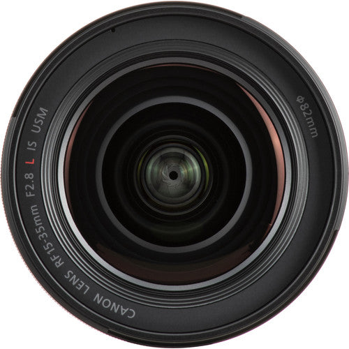 Canon RF 15-35mm f/2.8L IS USM Lens w/ Striker Bundle- Card Reader, Filter Set, Cleaning Kit, 72&quot; Monopod, Pro , Lens Pouch Bundle