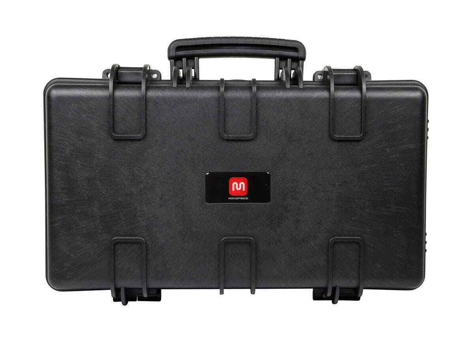 Monoprice WeatherproofShockproof Hard Case - Black IP67 Level dust and Water Protection up to 1 Meter Depth w/ Customizable Foam 22 x 14 x 8
