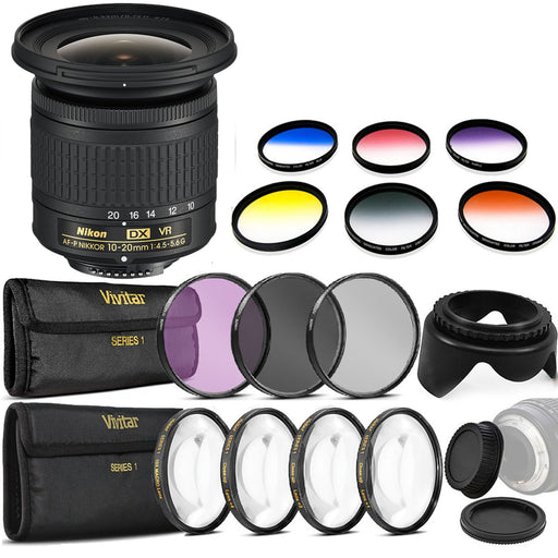 Nikon AF-P DX NIKKOR 10-20mm f/4.5-5.6G VR Lens Filter Bundle