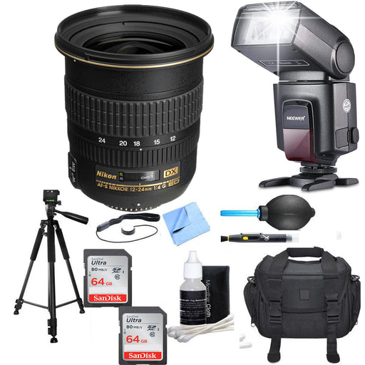 Nikon AF-S DX Zoom-NIKKOR 12-24mm f/4G IF-ED Lens Premium Bundle