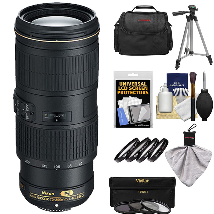 Nikon AF-S NIKKOR 70-200mm f/4G ED VR Lens Travel Bundle NJ Accessory/Buy  Direct  Save