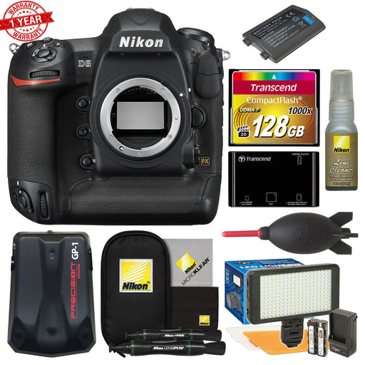 Nikon D5/D6 Digital SLR Camera Body (Dual CF Slots) with 128GB CF MC| Video Light Set Bundle Kit