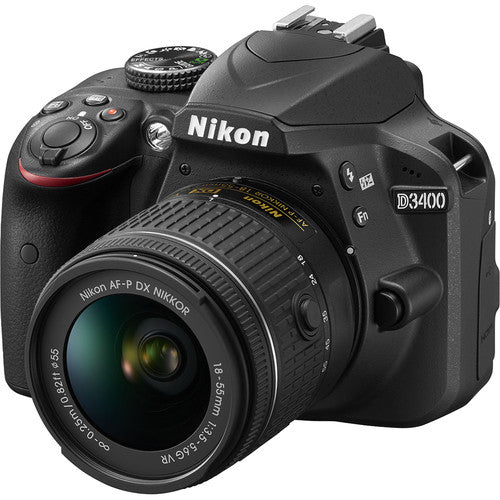 Nikon D3400/D3500 DSLR Camera with 18-55mm + 8GB Memory Card Package