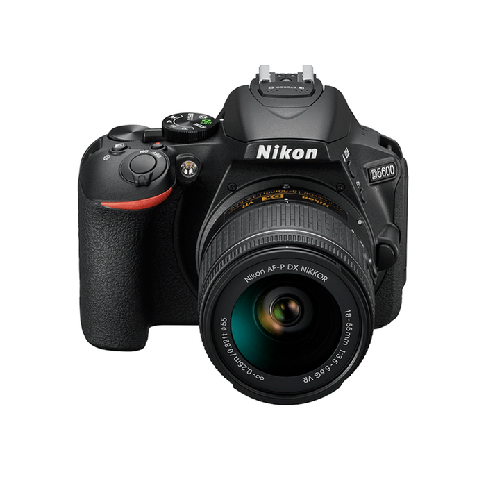 Nikon D5600 DSLR Camera with 18-55mm Lens (Black) |Nikon Case | Sandisk 32GB Memory Card |Cleaning Kit - Holiday Gift Special