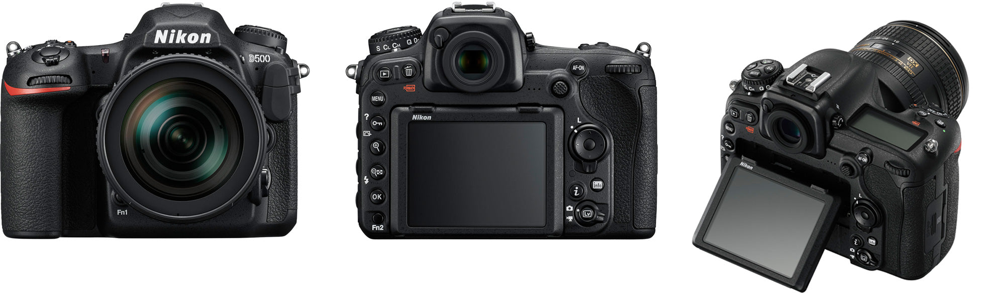 Nikon D500 Wi-Fi 4K Digital SLR Camera &amp; 16-80mm VR Lens with 64GB Card KIT