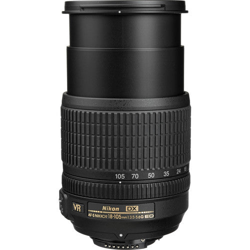 Nikon AF-S DX NIKKOR 18-105mm f/3.5-5.6G ED VR Lens Rain Bundle