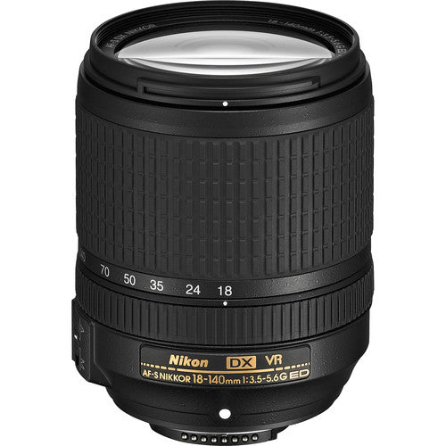Nikon AF-S DX NIKKOR 18-140mm f/3.5-5.6G ED VR Lens Software Bundle