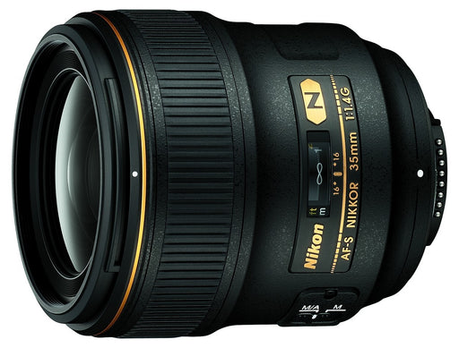 Nikon AF-S NIKKOR 35mm f/1.4G Lens With Color Filter Includes