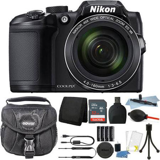 Nikon Coolpix B500 16MP Point and Shoot Camera with 32GB Accessory Bundle