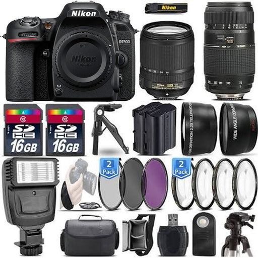 Nikon D7500 DSLR Camera with 18-140mm Lens &amp; 70-300mm VR Deluxe Bundle