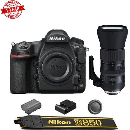 Nikon D850 DSLR Camera with Tamron SP 150-600mm f/5-6.3 Di VC USD G2 Lens Kit