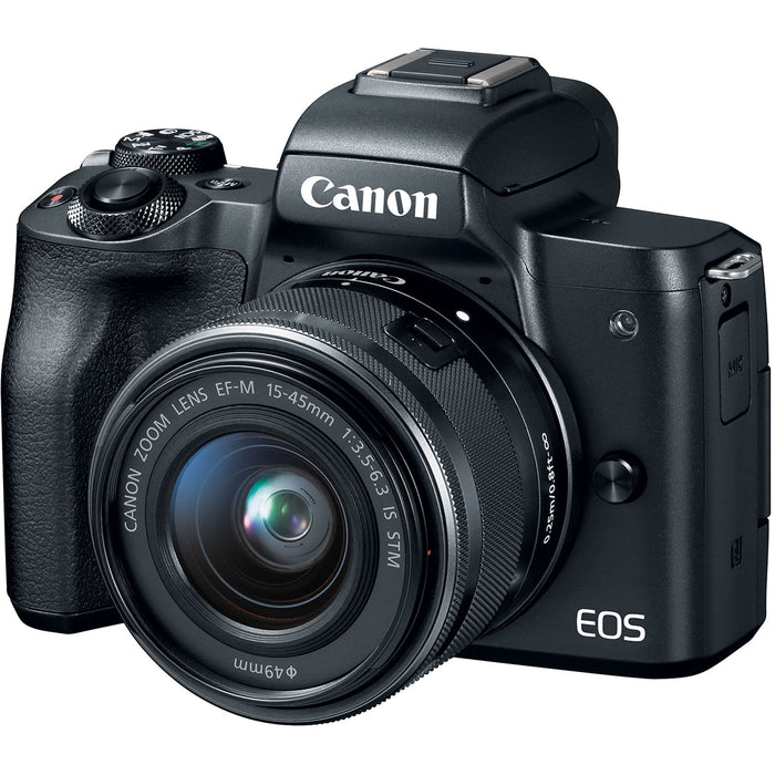 Canon EOS M50 Mirrorless Digital Camera with 15-45mm Lens Video Creator Kit (Black)