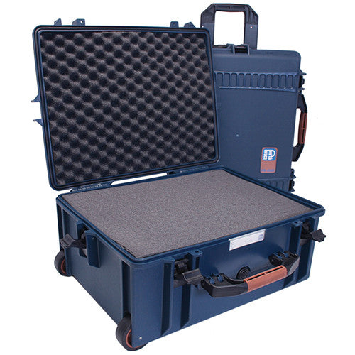 Porta Brace PB-2650F Wheeled Hard Case with Foam Interior (Blue)