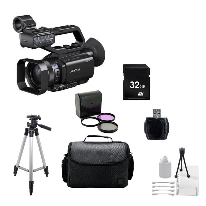 Sony PXW-X70 Professional XDCAM Compact Camcorder + Custom Accessory Bundle