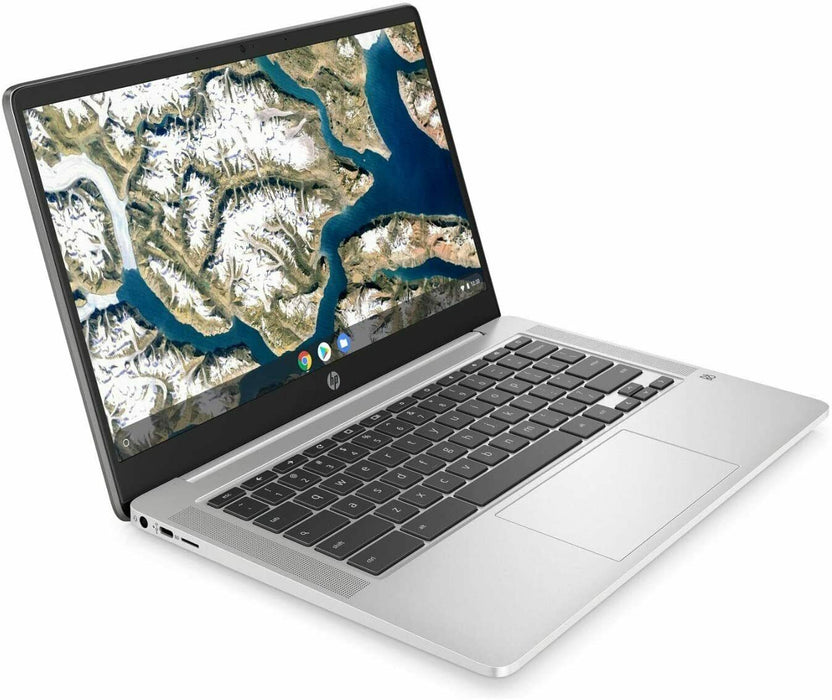 HP 14 Chromebook Bundle Intel Celeron 1080p Bonus Sleeve Wireless Mouse