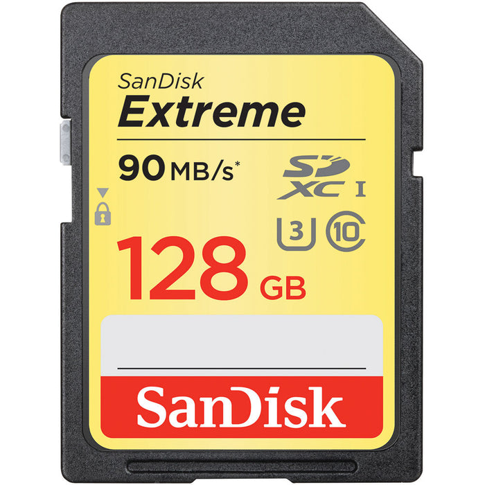 SanDisk 128GB Extreme UHS-I U3 SDXC Memory Card (Class 10)