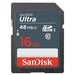 SanDisk Ultra 16GB SDHC - Class 10/UHS-I - 48 MB/s Read