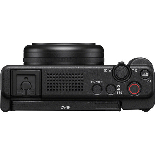 Sony ZV-1F 20.1MP Digital Camera (Black) with 128GB Memory Card &amp; Accessory Kit - NJ Accessory/Buy Direct & Save