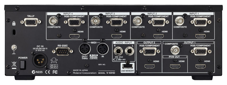Roland V-40HD Multi-Format Video Switcher