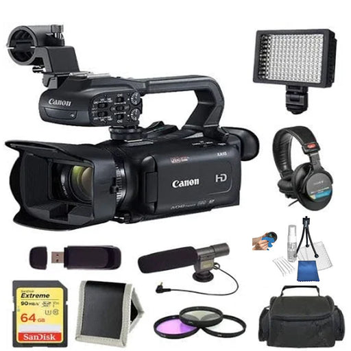 Canon XA11 Compact Full HD Camcorder with 64GB MEMORY CARD + PROFESSIONAL FILTER KIT + XL PRO CAMCORDER SOFT CASE + ADVANCED ACCESSORIES