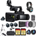 Canon XA50 Professional UHD 4K Camcorder Bundle with 2x Spare Batteries + 2x 32GB Memory Cards + Carrying Case + Sony MDR 7506 Headphones